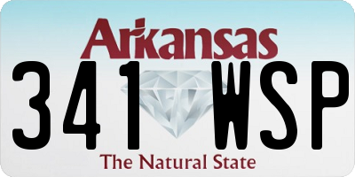 AR license plate 341WSP