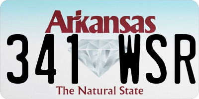 AR license plate 341WSR