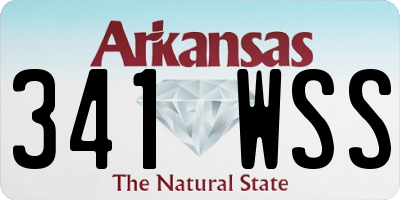 AR license plate 341WSS