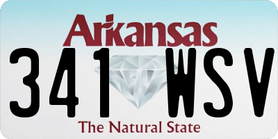 AR license plate 341WSV