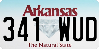 AR license plate 341WUD