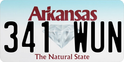 AR license plate 341WUN