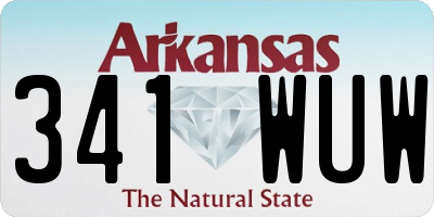 AR license plate 341WUW