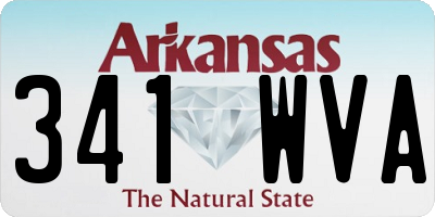 AR license plate 341WVA