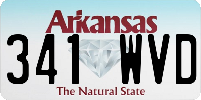 AR license plate 341WVD