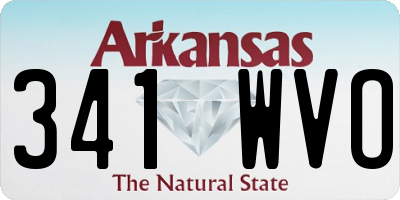 AR license plate 341WVO