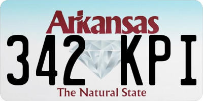 AR license plate 342KPI