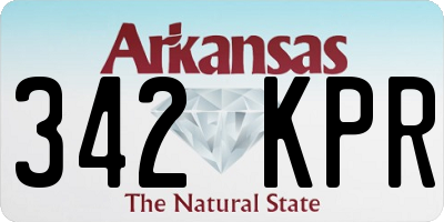 AR license plate 342KPR