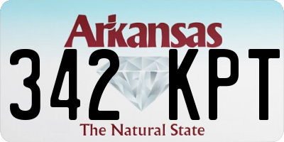 AR license plate 342KPT