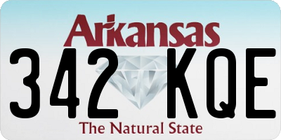AR license plate 342KQE