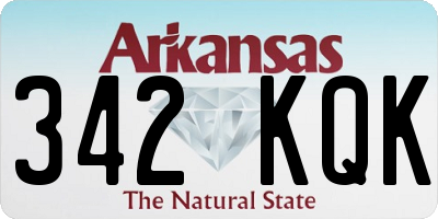 AR license plate 342KQK