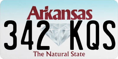 AR license plate 342KQS