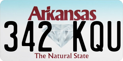 AR license plate 342KQU