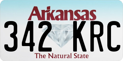 AR license plate 342KRC