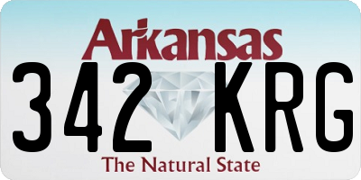 AR license plate 342KRG
