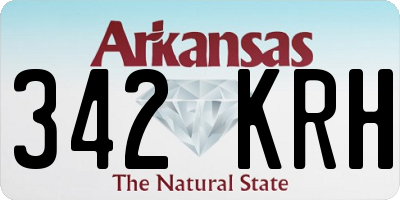 AR license plate 342KRH