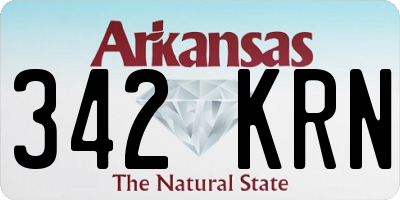 AR license plate 342KRN