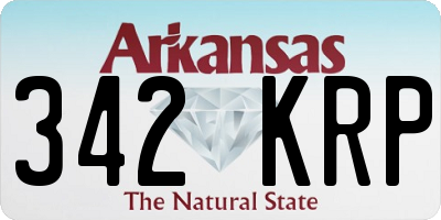 AR license plate 342KRP