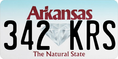 AR license plate 342KRS