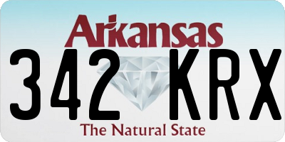 AR license plate 342KRX