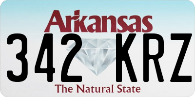AR license plate 342KRZ
