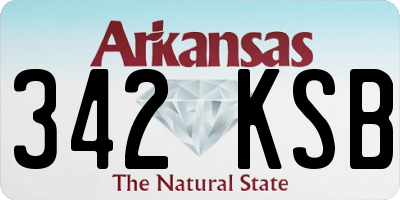 AR license plate 342KSB