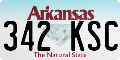AR license plate 342KSC