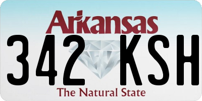 AR license plate 342KSH