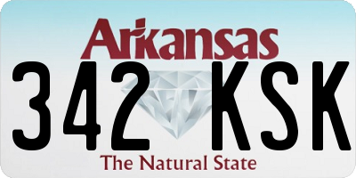 AR license plate 342KSK