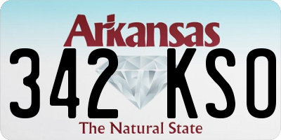 AR license plate 342KSO