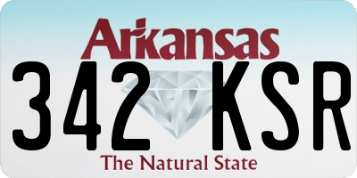 AR license plate 342KSR