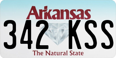 AR license plate 342KSS