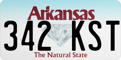 AR license plate 342KST