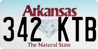 AR license plate 342KTB