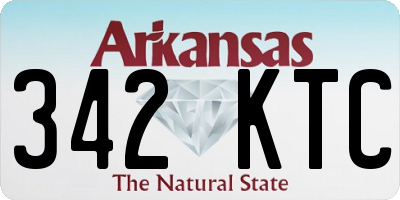 AR license plate 342KTC