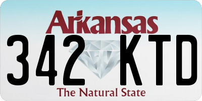 AR license plate 342KTD