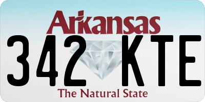 AR license plate 342KTE