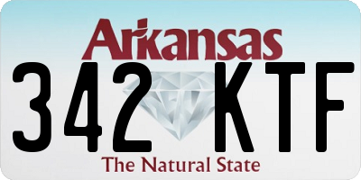 AR license plate 342KTF