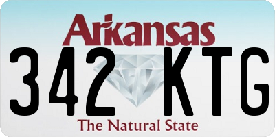AR license plate 342KTG