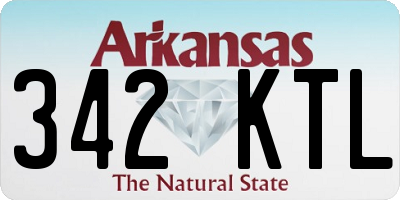 AR license plate 342KTL