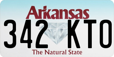 AR license plate 342KTO