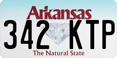AR license plate 342KTP