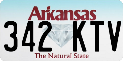 AR license plate 342KTV