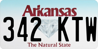AR license plate 342KTW