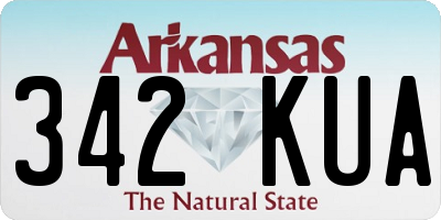 AR license plate 342KUA