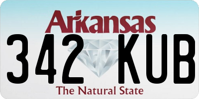 AR license plate 342KUB