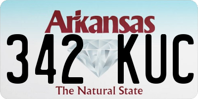 AR license plate 342KUC