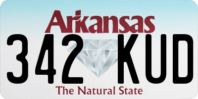 AR license plate 342KUD