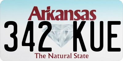 AR license plate 342KUE