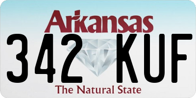 AR license plate 342KUF